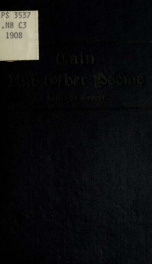 Cain, and other poems_cover