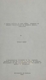 A Social history of Ouro Prêto : stresses of dynamic urbanization in colonial Brazil, 1695-172_cover