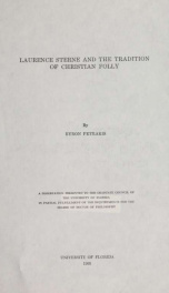 Laurence Sterne and the tradition of Christian folly_cover