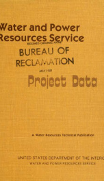 Water and Power Resources Service project data, 1981_cover