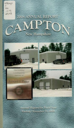 Annual report Town of Campton, N.H. 2008_cover