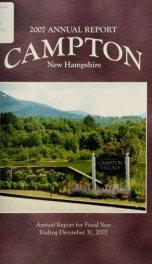 Annual report Town of Campton, N.H. 2007_cover