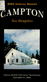 Annual report Town of Campton, N.H. 2004_cover