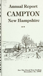 Annual report Town of Campton, N.H. 1996_cover