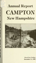 Annual report Town of Campton, N.H. 1990_cover