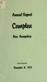 Annual report Town of Campton, N.H. 1979_cover