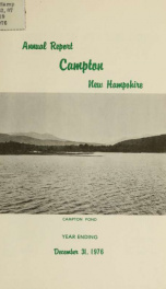 Annual report Town of Campton, N.H. 1976_cover