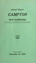 Annual report Town of Campton, N.H. 1955_cover