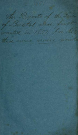 Annual reports for the Town of Bristol, New Hampshire 1851_cover