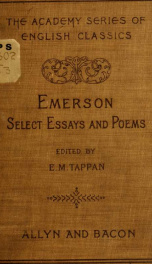 Select essays and poems;_cover