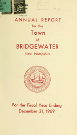 Annual reports, Town of Bridgewater, New Hampshire 1969_cover