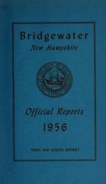 Annual reports, Town of Bridgewater, New Hampshire 1956_cover