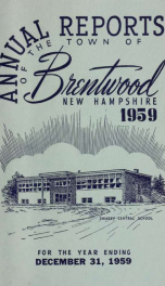 Annual reports of the Town of Brentwood, New Hampshire 1959_cover