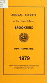 Annual reports of the Town of Brookfield, New Hampshire 1979_cover