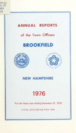 Annual reports of the Town of Brookfield, New Hampshire 1976_cover