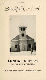 Annual reports of the Town of Brookfield, New Hampshire 1945_cover