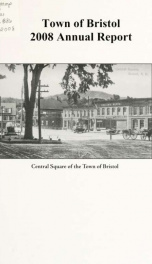 Annual reports for the Town of Bristol, New Hampshire 2008_cover