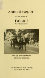 Annual reports for the Town of Bristol, New Hampshire 1994_cover