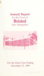 Annual reports for the Town of Bristol, New Hampshire 1989_cover