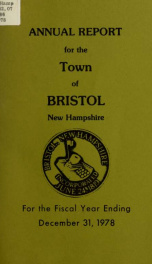 Annual reports for the Town of Bristol, New Hampshire 1978_cover