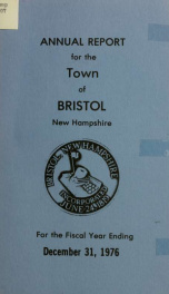 Annual reports for the Town of Bristol, New Hampshire 1976_cover