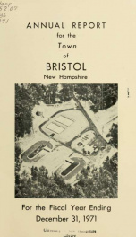 Annual reports for the Town of Bristol, New Hampshire 1971_cover