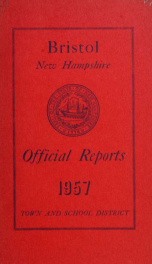 Annual reports for the Town of Bristol, New Hampshire 1957_cover