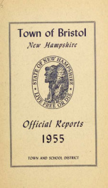 Annual reports for the Town of Bristol, New Hampshire 1955_cover