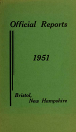 Annual reports for the Town of Bristol, New Hampshire 1951_cover