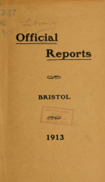 Annual reports for the Town of Bristol, New Hampshire 1913_cover