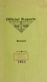 Annual reports for the Town of Bristol, New Hampshire 1911_cover