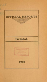 Annual reports for the Town of Bristol, New Hampshire 1910_cover