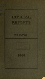 Annual reports for the Town of Bristol, New Hampshire 1909_cover