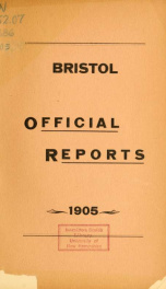 Annual reports for the Town of Bristol, New Hampshire 1905_cover