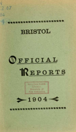 Annual reports for the Town of Bristol, New Hampshire 1904_cover