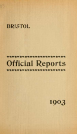 Annual reports for the Town of Bristol, New Hampshire 1903_cover