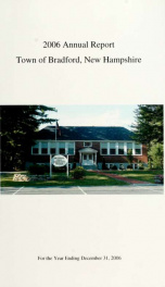 Annual report Town of Bradford, New Hampshire 2006_cover