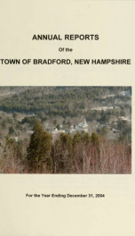 Annual report Town of Bradford, New Hampshire 2004_cover