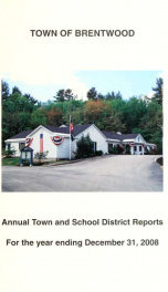 Annual reports of the Town of Brentwood, New Hampshire 2008_cover