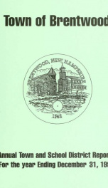 Annual reports of the Town of Brentwood, New Hampshire 1998_cover
