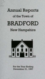 Annual report Town of Bradford, New Hampshire 1997_cover