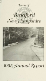 Annual report Town of Bradford, New Hampshire 1995_cover