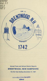 Annual reports of the Town of Brentwood, New Hampshire 1987_cover