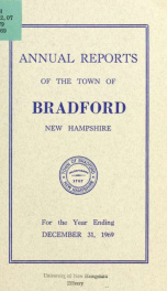 Annual report Town of Bradford, New Hampshire 1969_cover