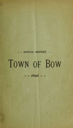 Annual report of the Town of Bow, New Hampshire 1896_cover