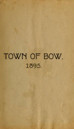 Annual report of the Town of Bow, New Hampshire 1895_cover