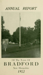 Annual report Town of Bradford, New Hampshire 1953_cover