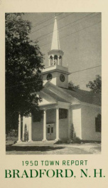 Annual report Town of Bradford, New Hampshire 1950_cover