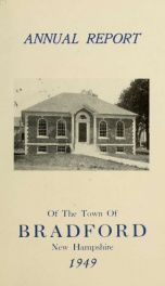 Annual report Town of Bradford, New Hampshire 1949_cover