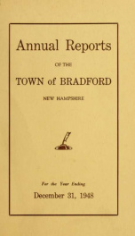 Annual report Town of Bradford, New Hampshire 1948_cover